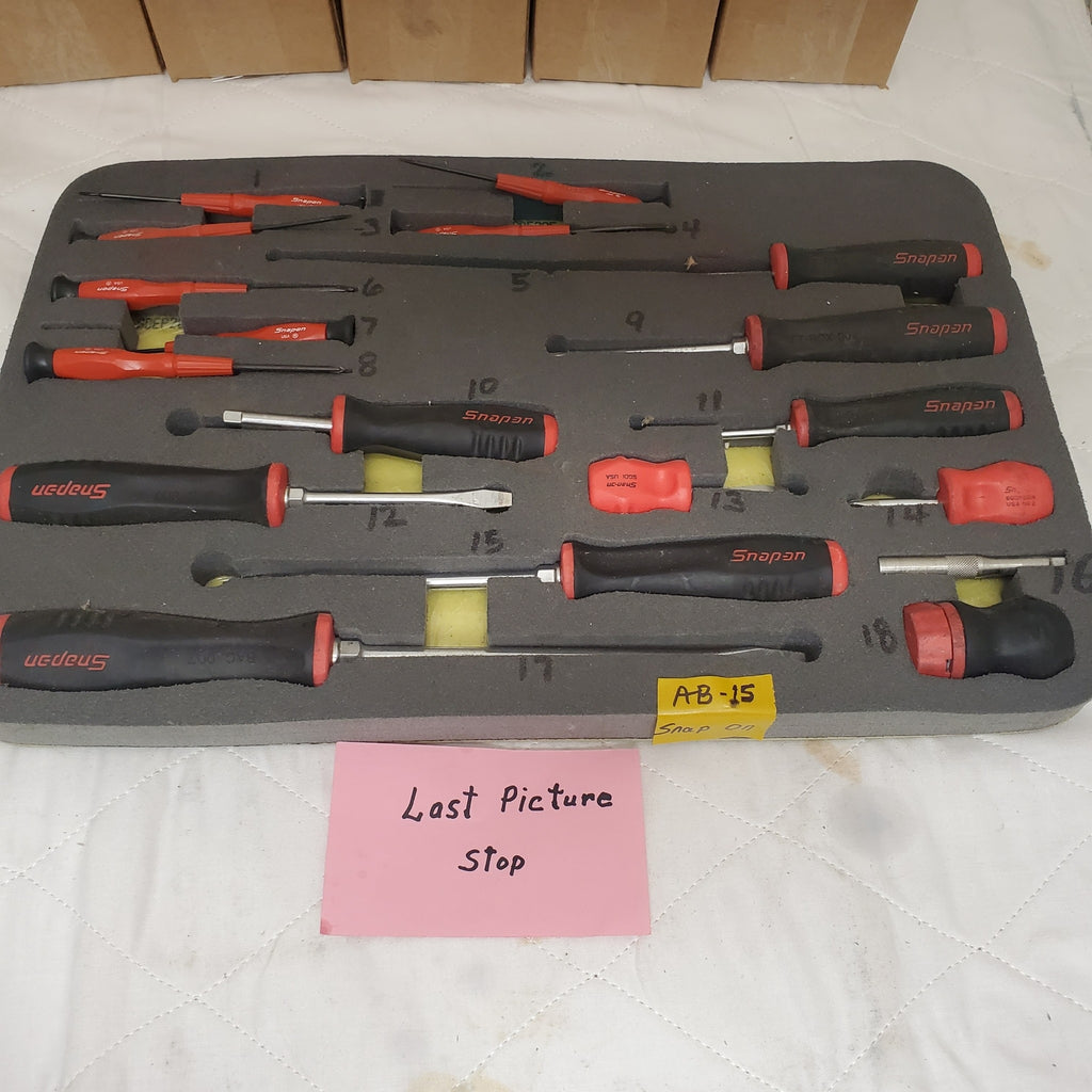 Lot of 20 Snap-on Screwdriver Set CFT-BAG-007 AB-15