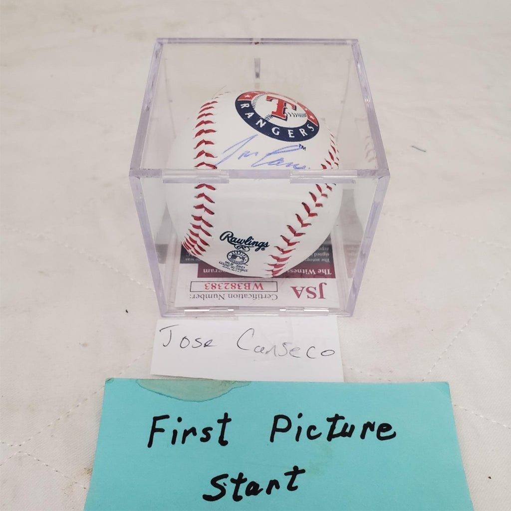 Jose Canseco Autographed Official Major League Baseball with Display Case