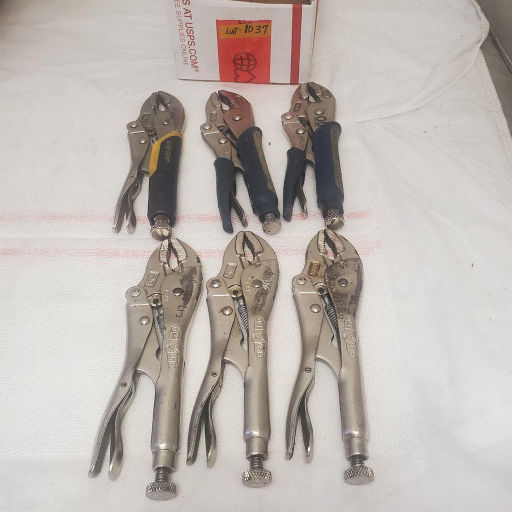 Lot of 6 Vise Grip Locking Pliers LOT-1037