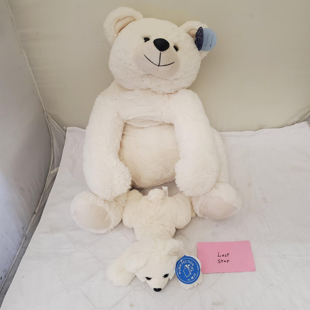 Purr-Fection Mama Butter Cream Bear #1229 Small And Large Combo