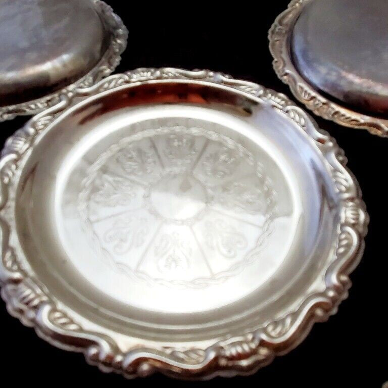 Vintage Eton Silver Plate Ladle Gravy Spoons and Plates