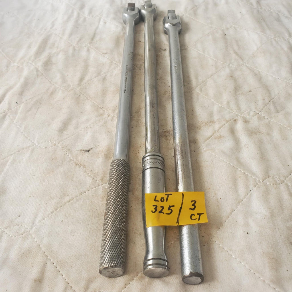 Lot of 3 Snap-On / Proto Drive Flex Head Breaker Bar Extension LOT325