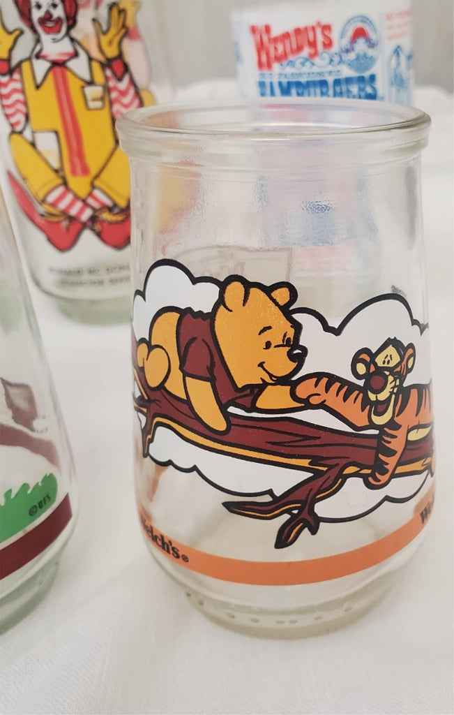 Lot of 8 vintage Action Series Collectible Glass