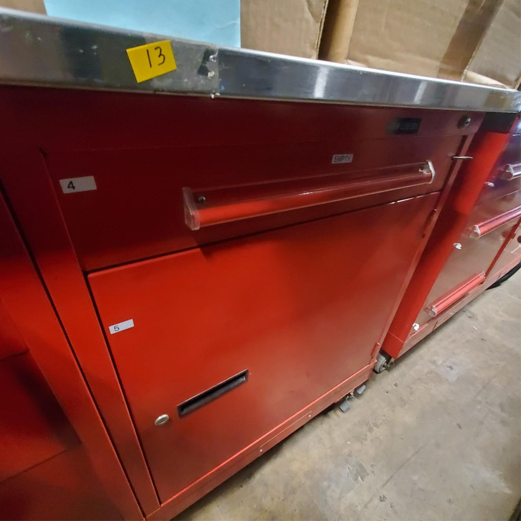 Equipto 5 Drawer Custom-Designed Red Modular Cabinet (13)