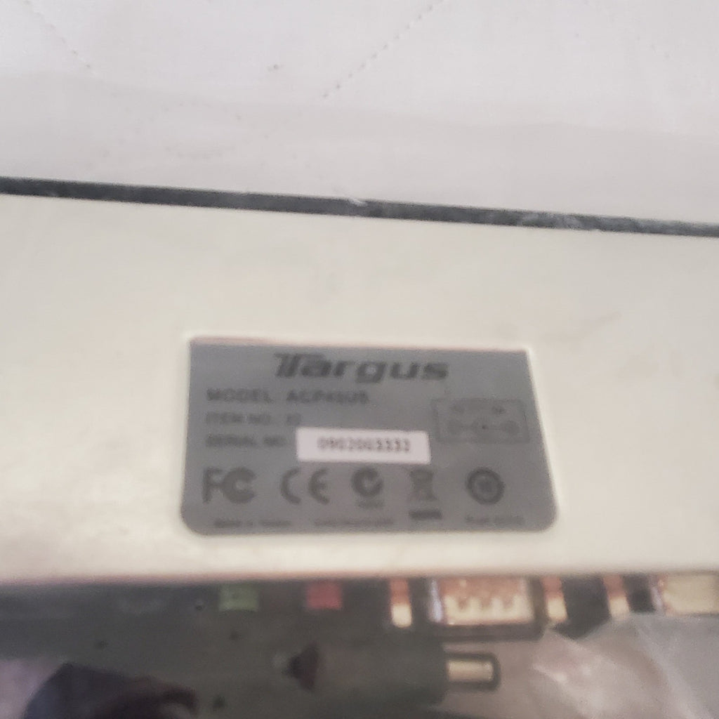 Targus ACP45US USB Standard Laptop Docking Station With Digital Audio