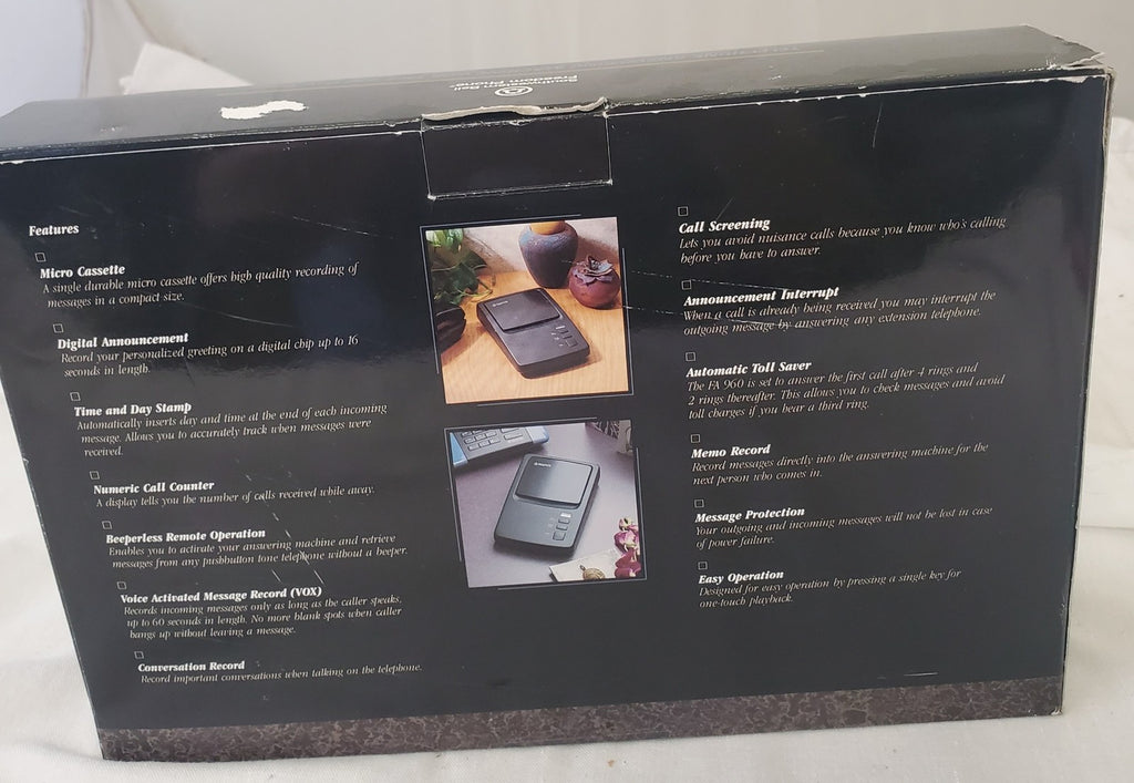 Southwestern Bell Freedom Phone Telephone Answering Machine FA 960