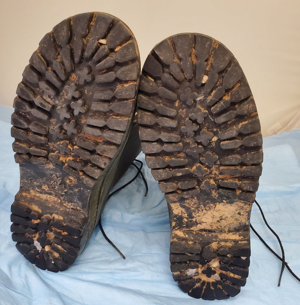 Green Sorel Kaufman Lana Foderato Winter Leather Boots Size 12