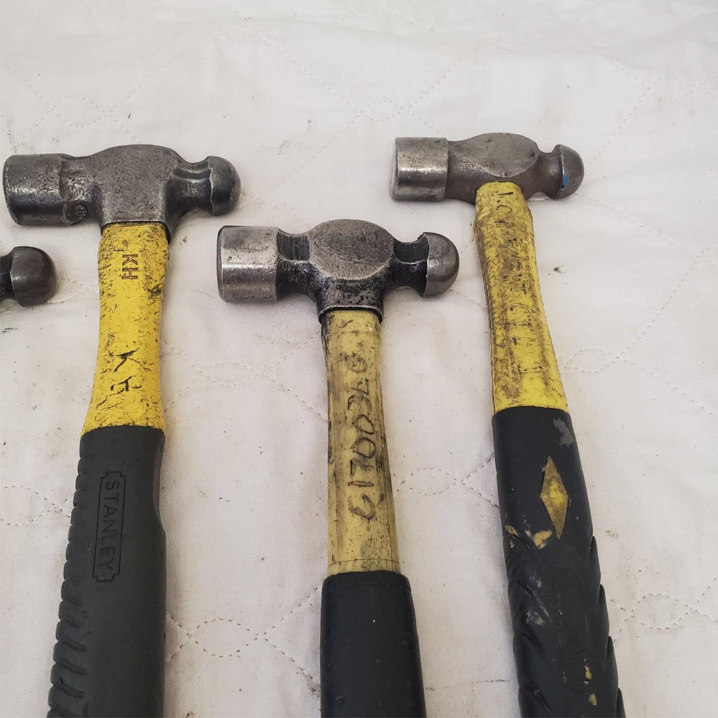 Lot of 4 Blue Point, Stanley & Others Brands Ball Peen Fiberglass Hammer LOT-527