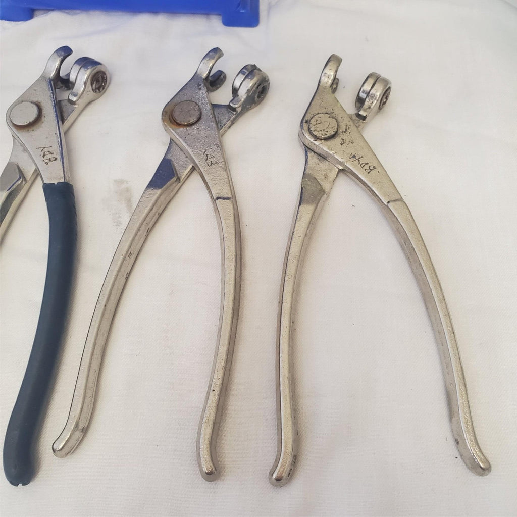 Lot of 4 Pliers Aviation Tool Sheet Metal Aircraft Fastener LOT-64