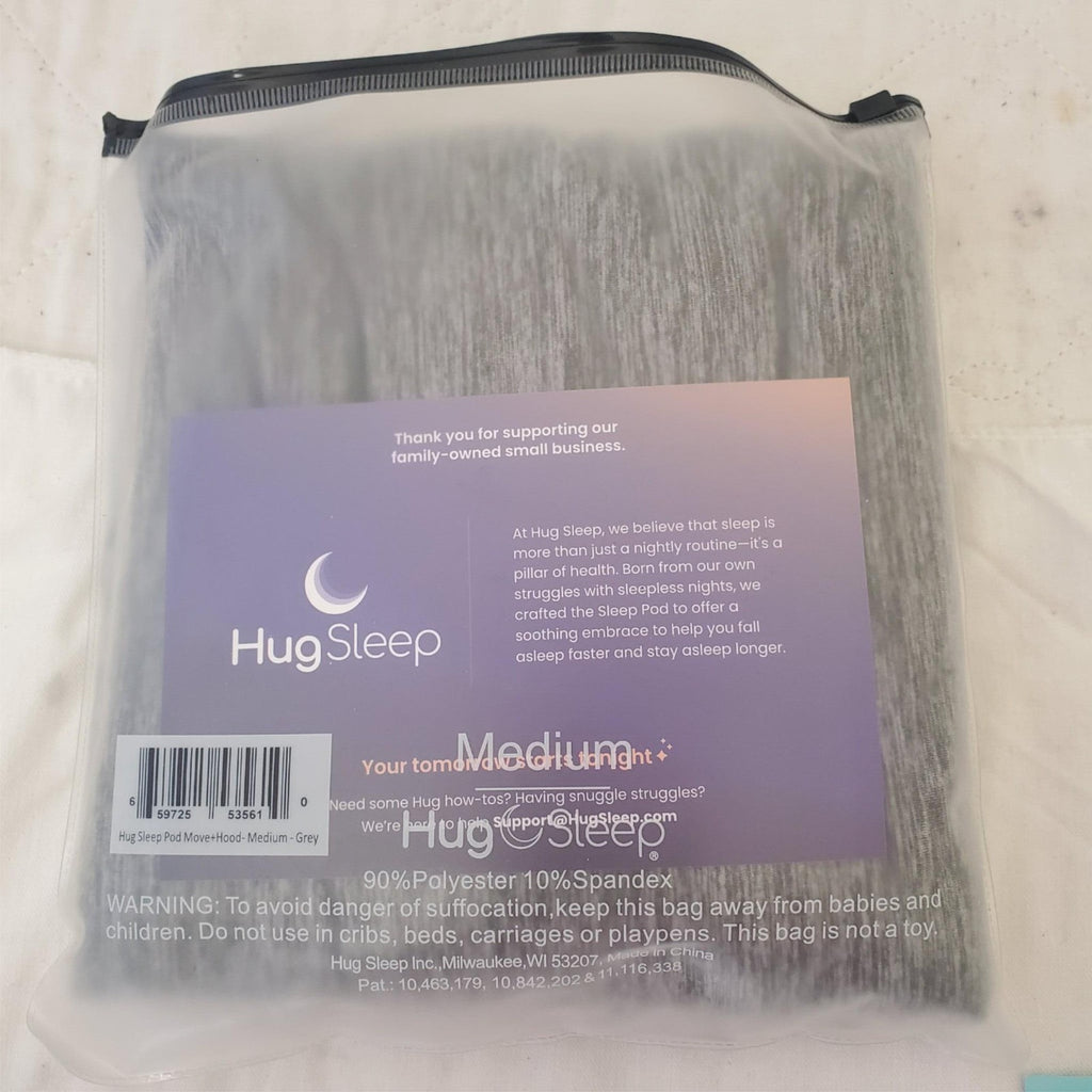 Hug Sleep Hood Medium Grey 90% Polyester 10% Spandex