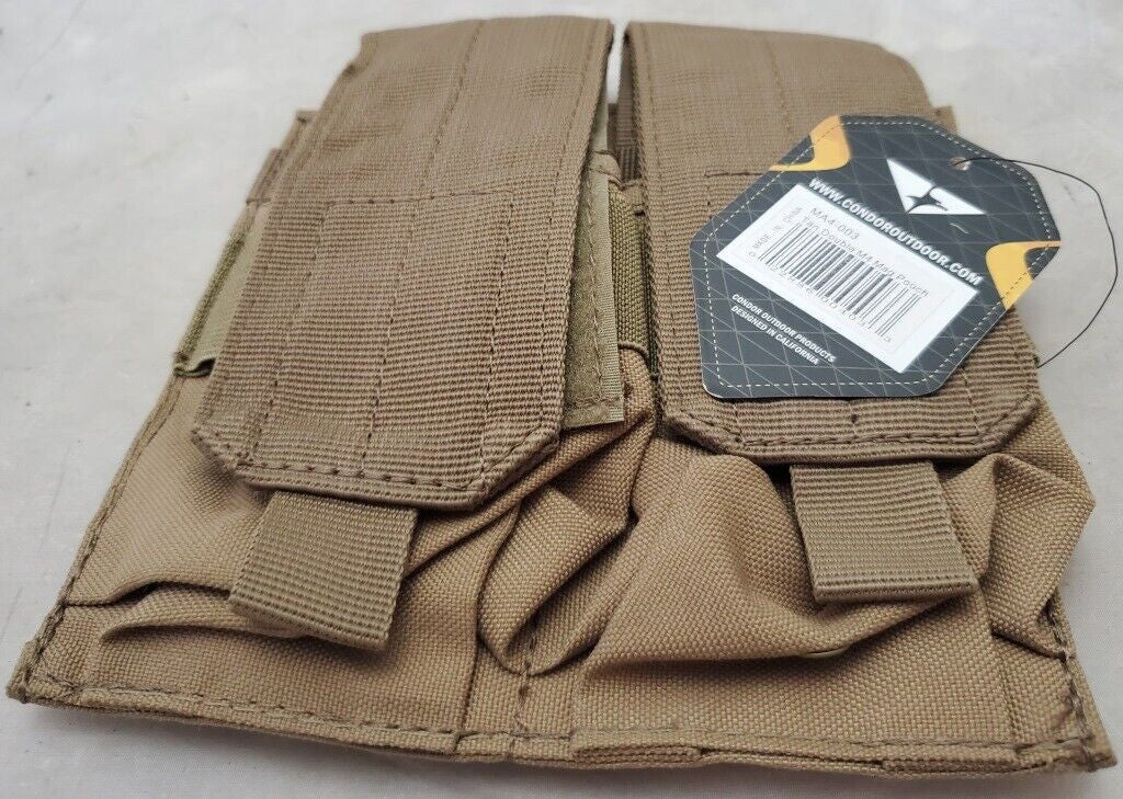 Condor Tactical Molle Double Mag Magazine Pouch - Tan MA4-003
