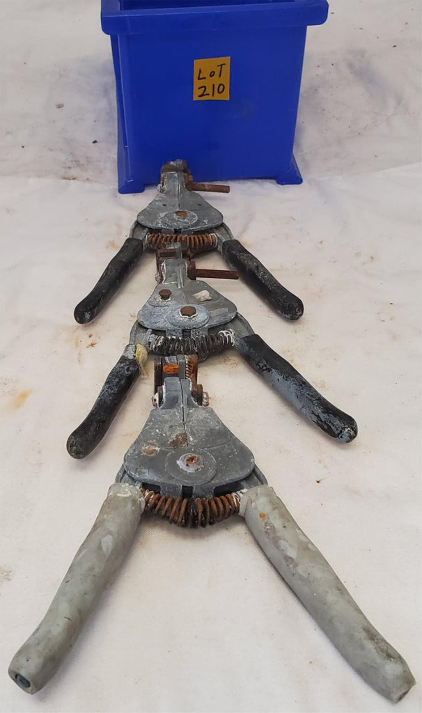 Lot of 3 Electrical Wire Stripper Spring-Loaded Tool LOT-210
