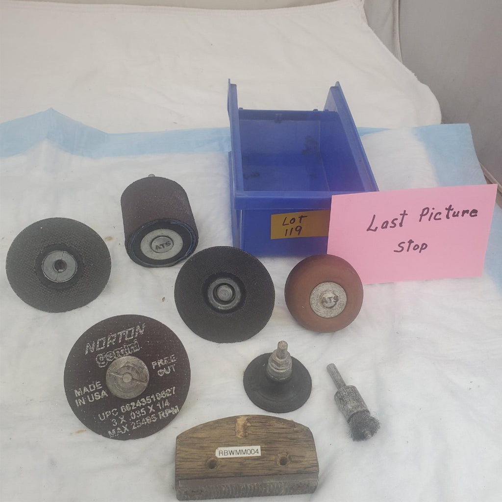 Lot of Osborn Misc. Brand Disc Brush Grinder Sander Attachments