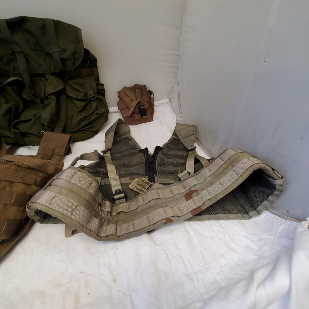 Lot of Field Pack Combat, USMC Tactical Assault Panel, US Military MOLLE Vest