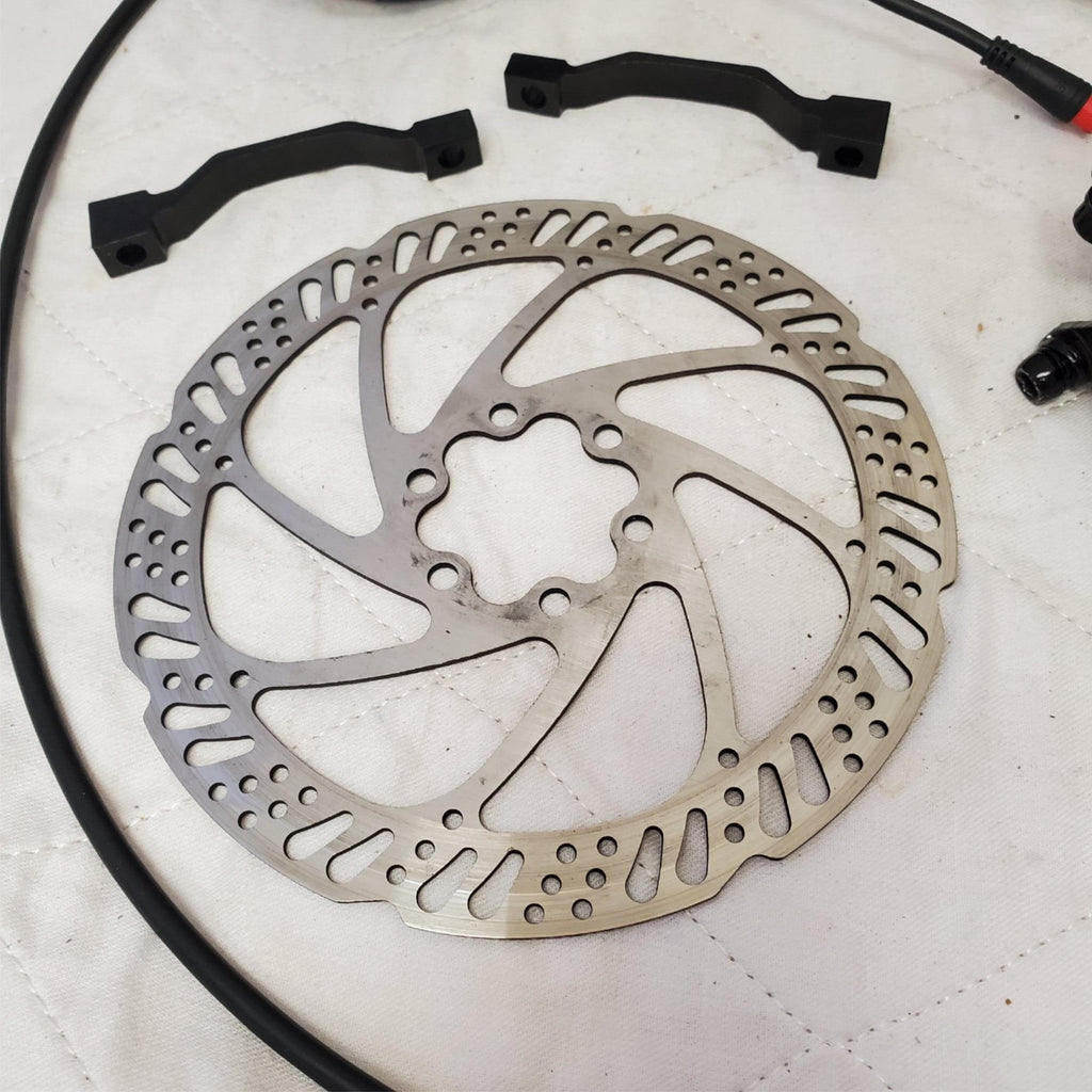 Tektro MTB 160mm Rotors Hydraulic Disc Brakes Kit w/ Cable & Housing 