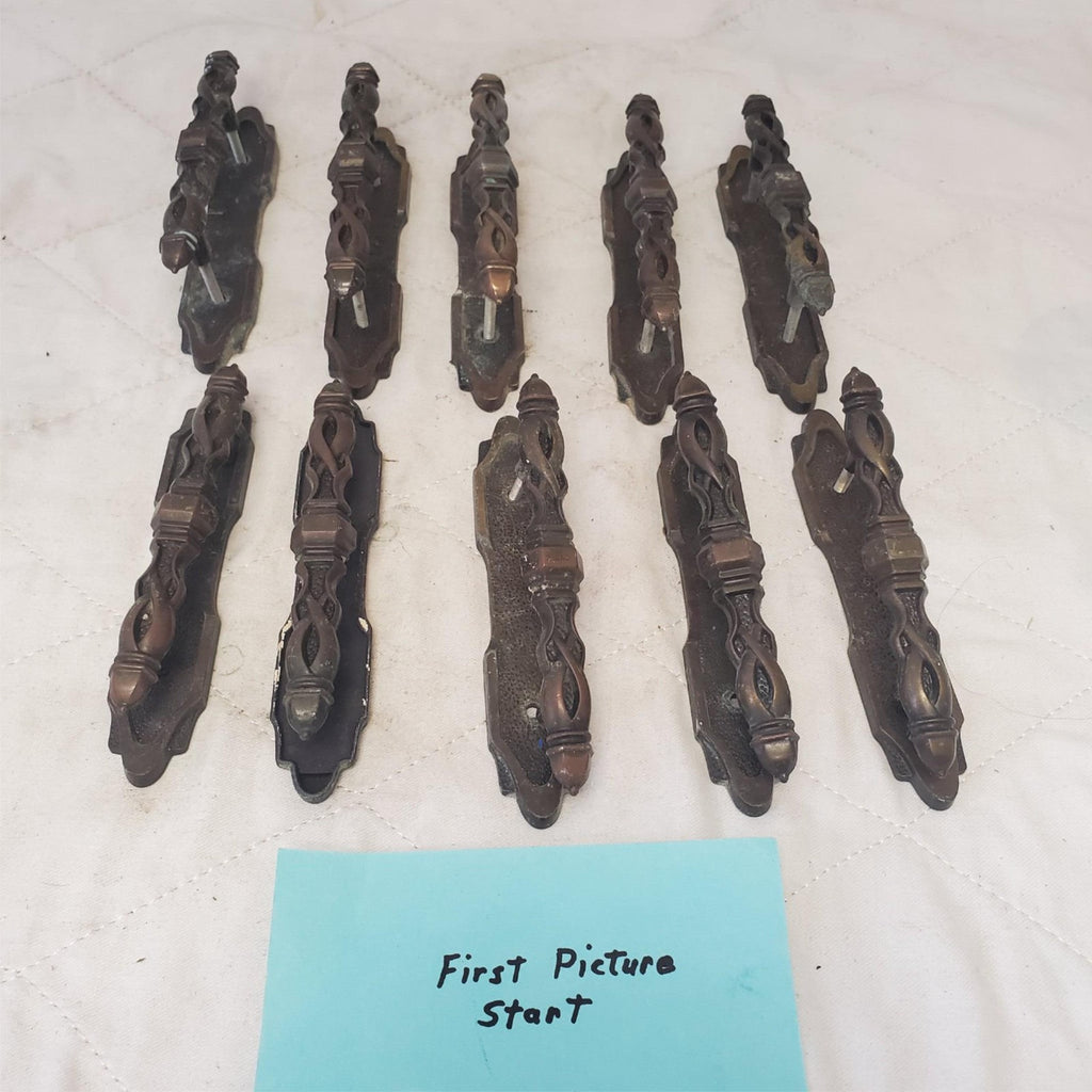 Lot of 10 Vintage Amerock Carriage House Center Bar Cabinet Pull Handle 