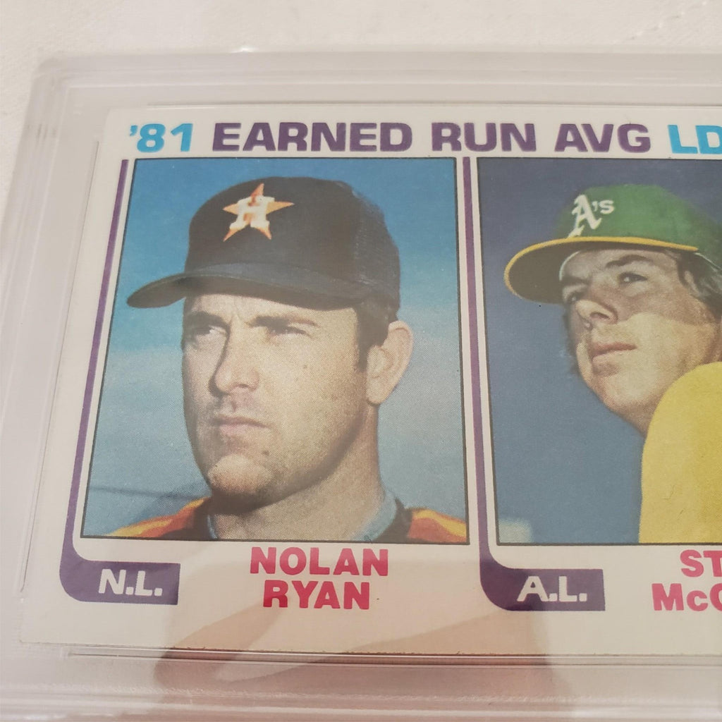 1982 Topps ERA Leaders #167 Nolan Ryan Steve McCatty Mint Houston Astros