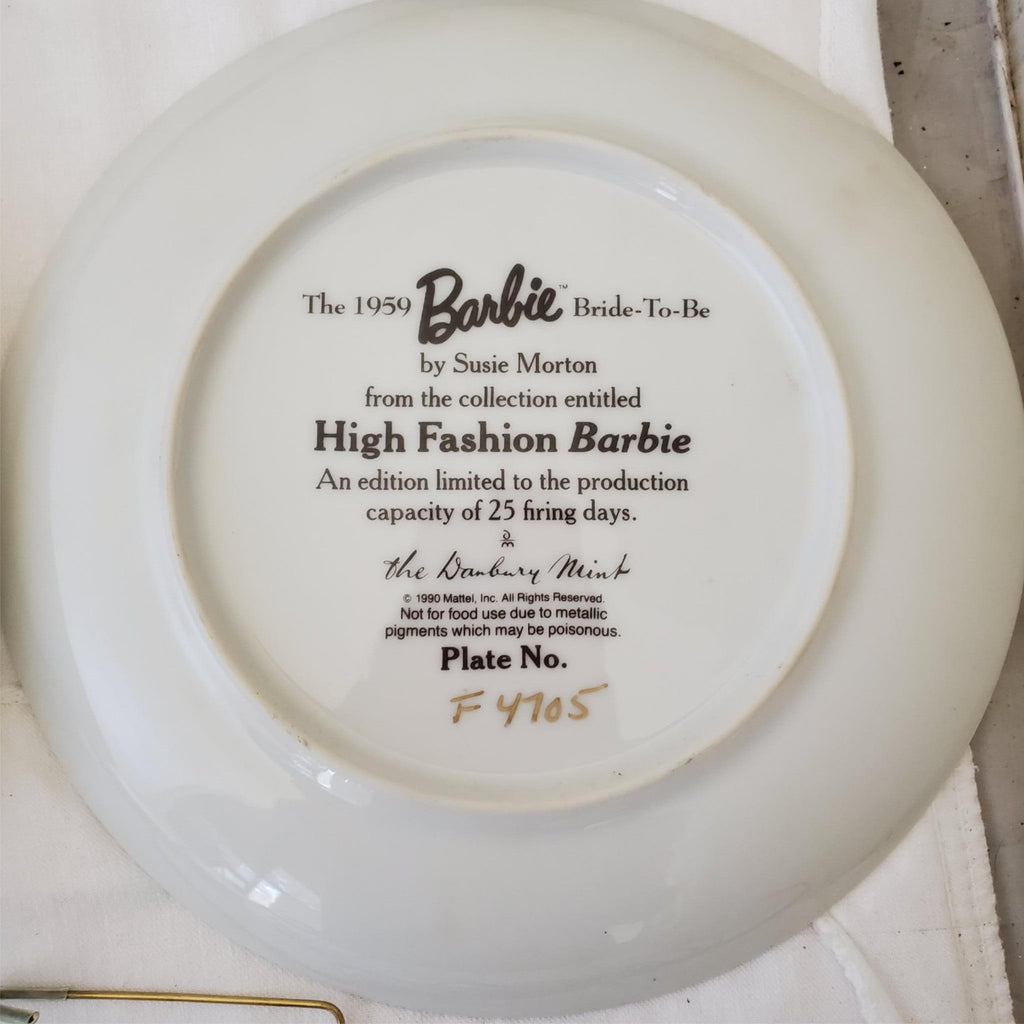 Lot of Plates Barbie The Danbury Mint Collector's Limited Edition 