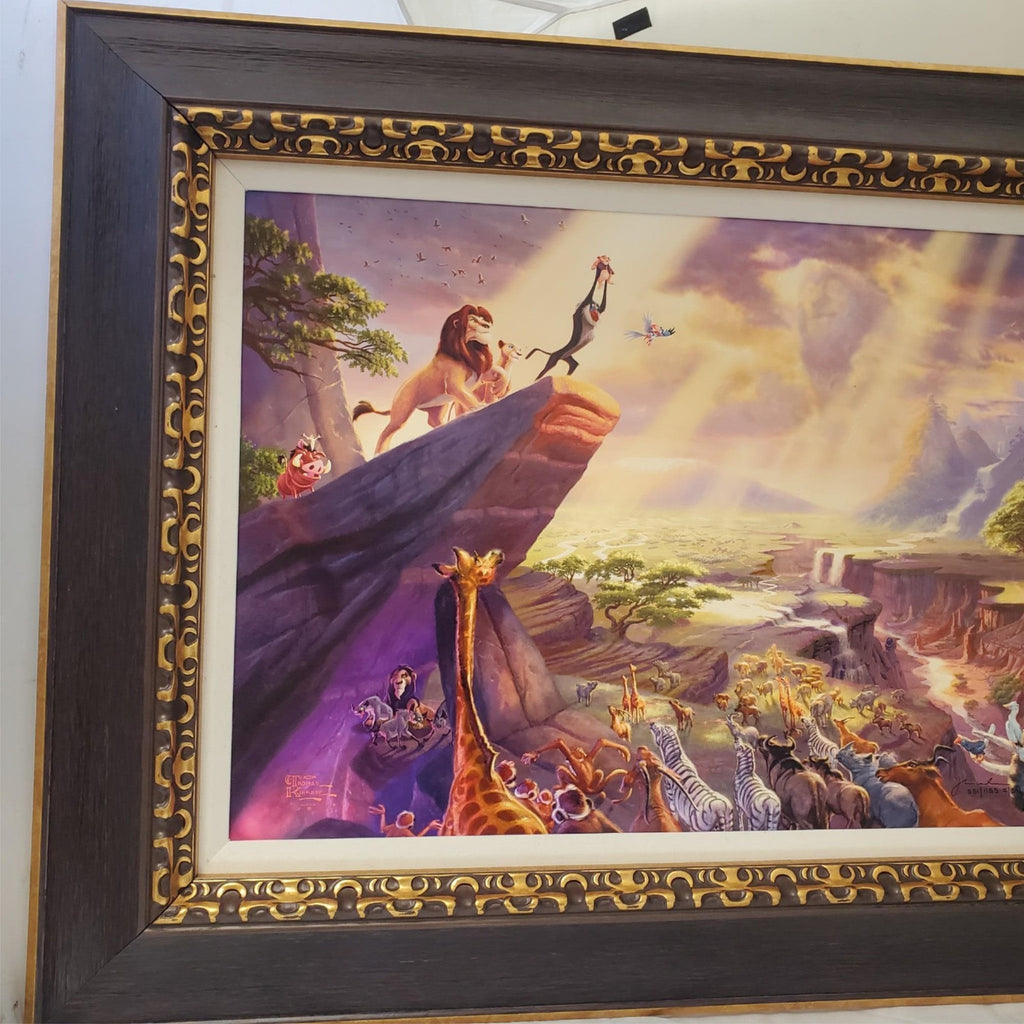 Thomas Kinkade The Lion King 18 x 27 inches AP LE Framed Canvas Disney Art