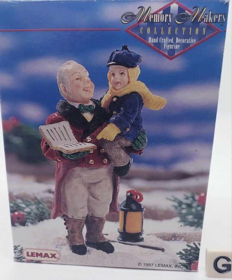 Lemax Memory Makers Collection 1997 Carolling with Grandaddy Christmas 77035