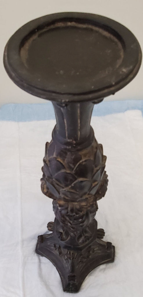 Antique French Candlestick - Black Patina