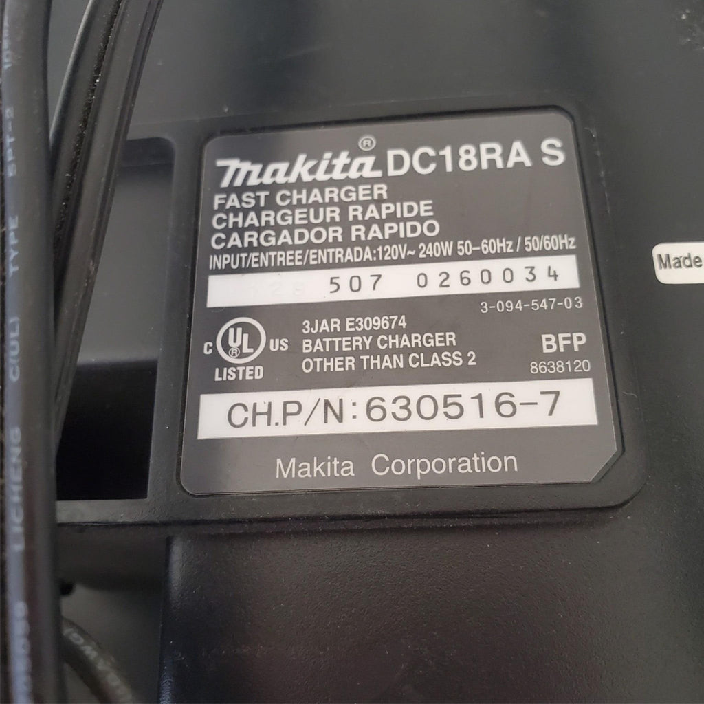 Makita DC18RA T Lithium Ion Rapid Fast Charger 240W 50-60Hz #9