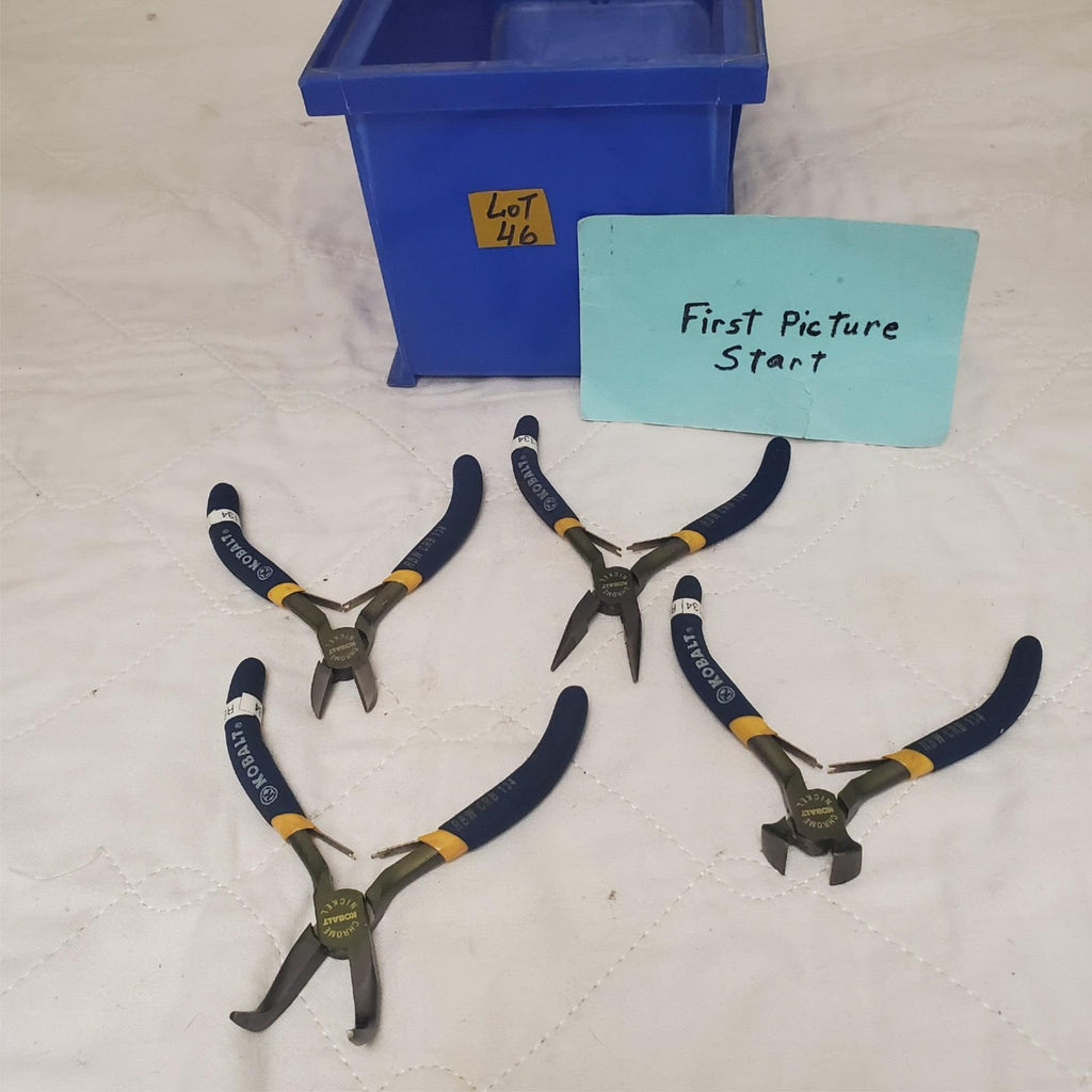 Lot of 4 Kobalt Chrome Nickel Jewelry Pliers with Dipped Handles LOT-46