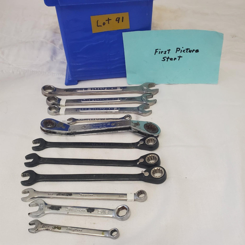 Lot of 11 Assoretd Open End & Reversible Box Wrench LOT-91