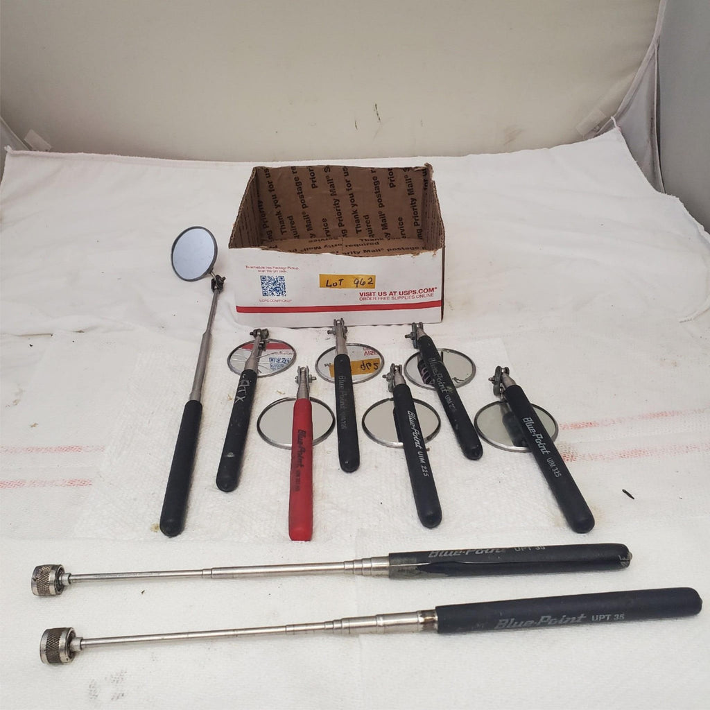 Lot of 9 Blue Point Inspection Mirror Tools & Magnetic Pick-Up Tools LOT-942