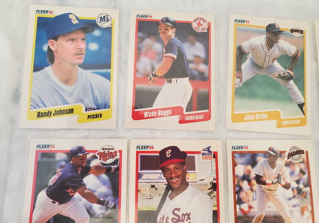 Vintage 1990 Fleer Most Valuable Baseball Trading Cards Lot Of 10