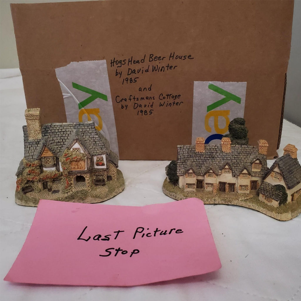 David Winter's Cottage Hogs Head Beer House 1985 & Craftsmens Cottages 1985