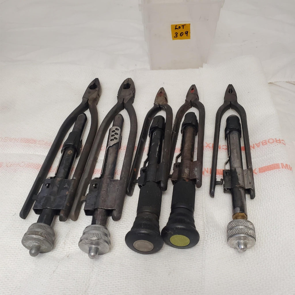 Lot of 5 Assorted Safety Wire Pliers Hand Tools LOT-309