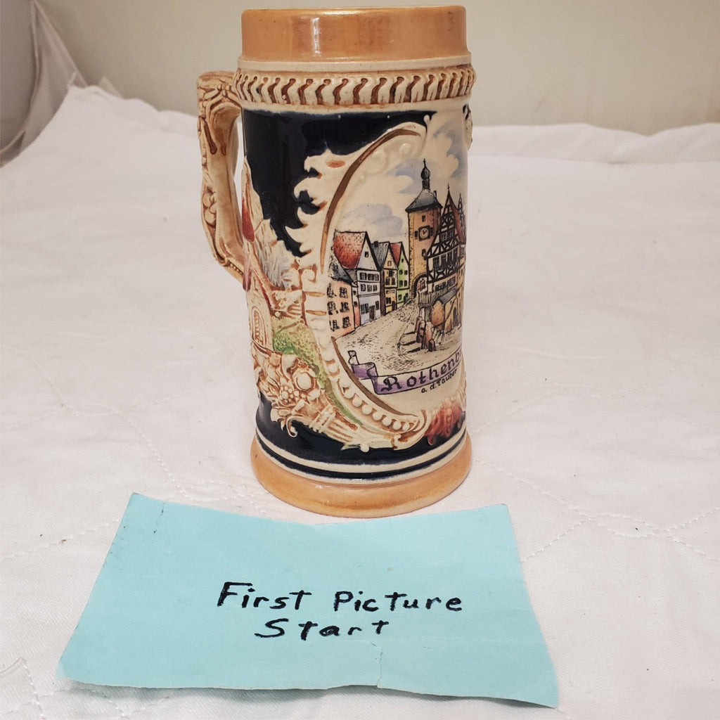 German Rothenburg  Hand-painted Beer Stein