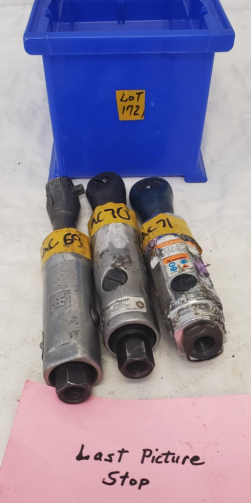 Blue Point Ingersoll Rand Heavy Duty Pneumatic Air Ratchet Wrench LOT-172