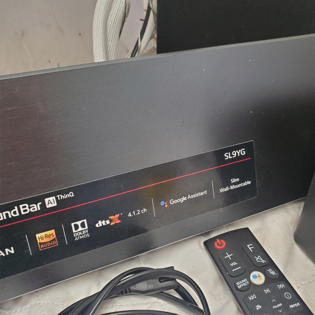 LG SL9YG Home Theater Sound System with Wireless Subwoofer and Surround Speakers