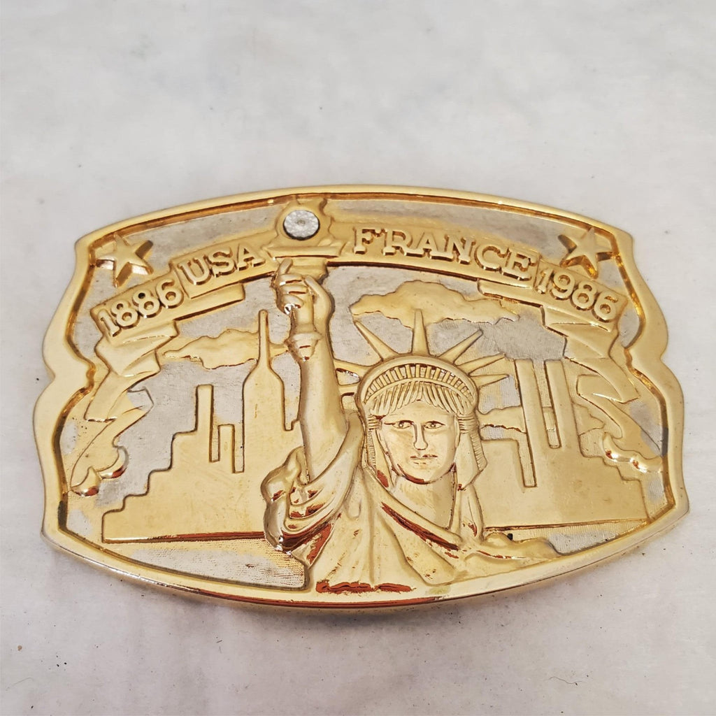 Statue of Liberty Diamond 1886 USA France 1986 Limited Edition Belt Buckle