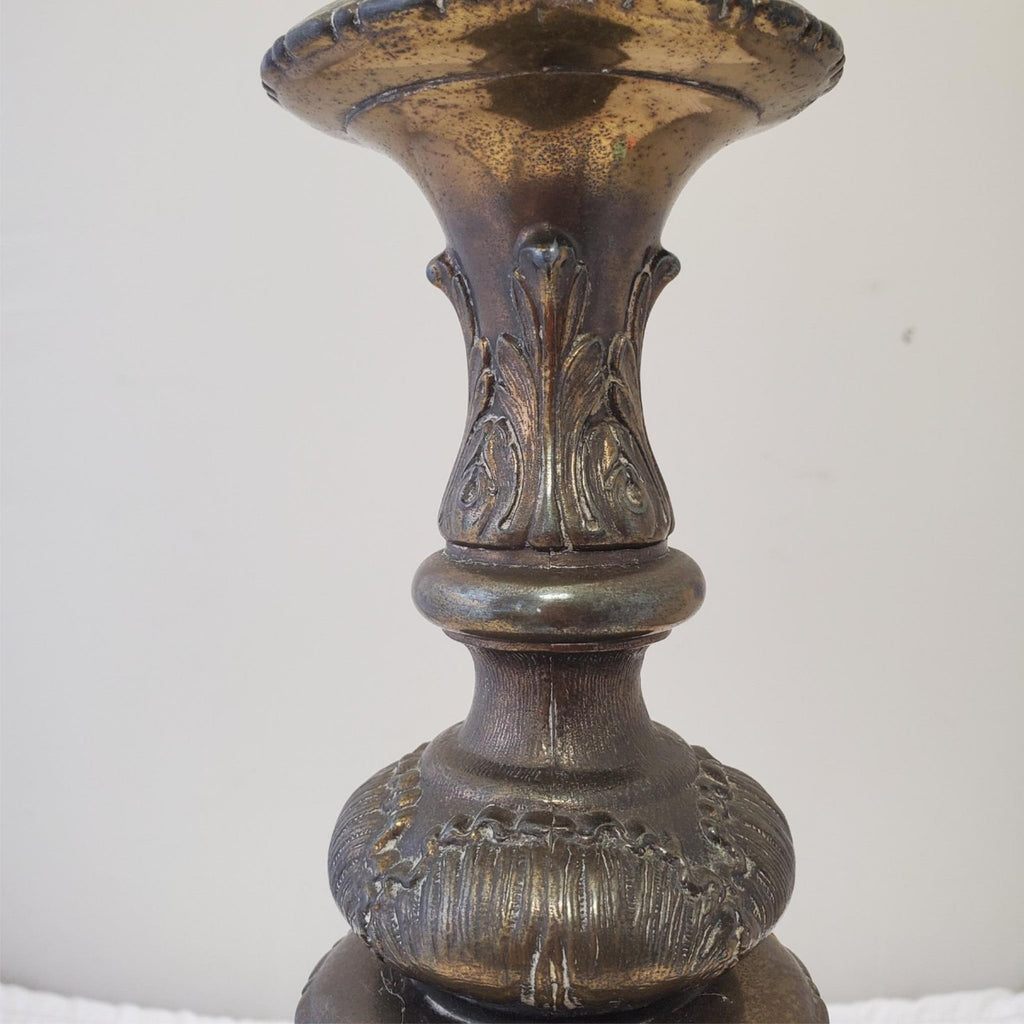 Vintage Solid Brass Claw Foot Table Lamps A6