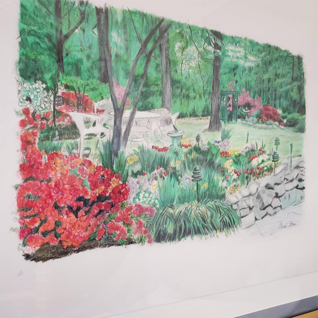 Original Signed Garden Painting Home Decor