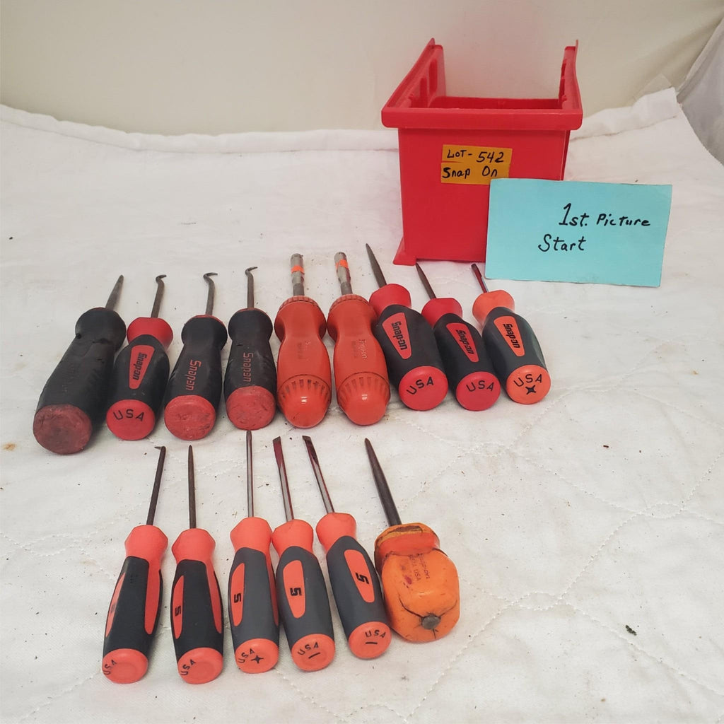Lot of Snap-on Assortment of Various Screw, Shank & other Drivers LOT 542