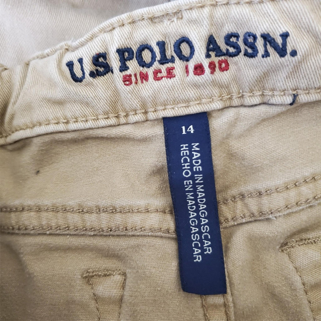 Lot of 4 U.S. Polo Assn. Honey Khaki Straight fit Denim Size 14