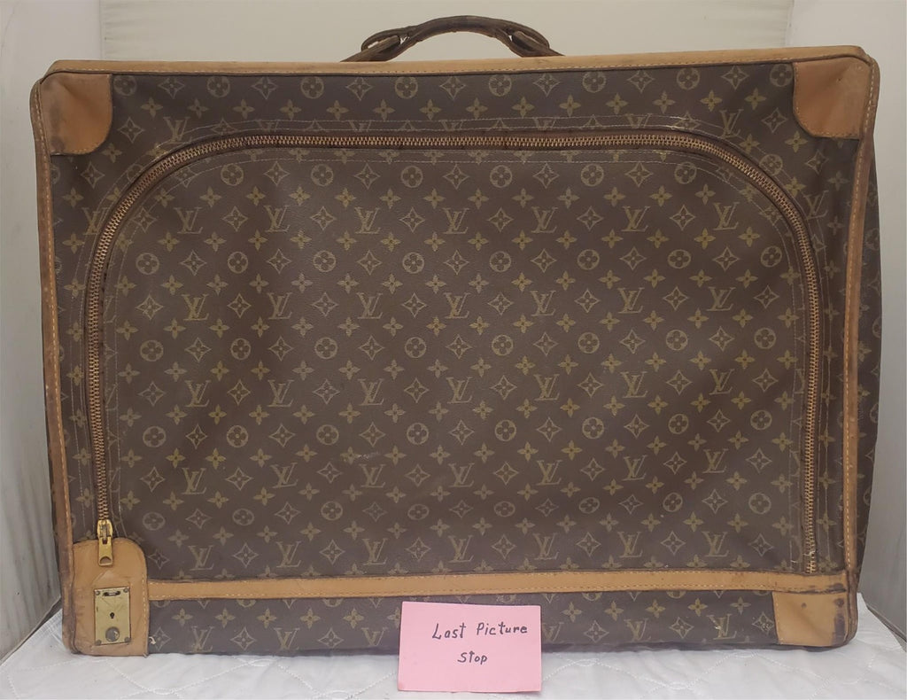 Rare Vintage Louis Vuitton Vachetta Leather Suitcase