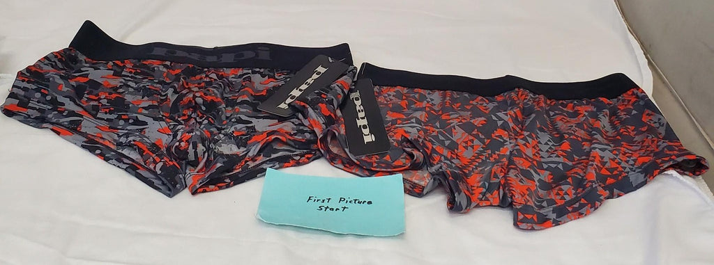 Pack of 2 Papi Men's Brazilian Camo Modern Stretch Trunks Size S 28-30
