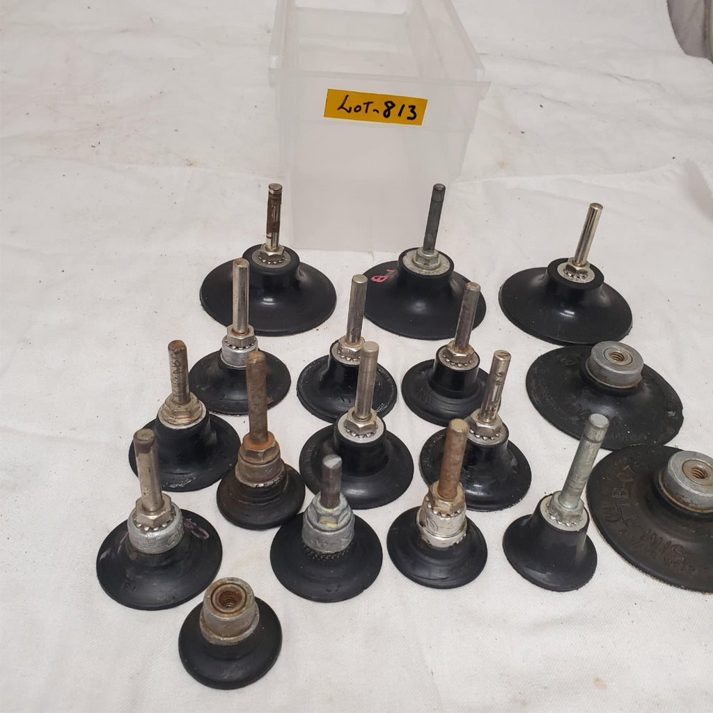 Lot of 17 Roll Lock Sanding Disc Rotary Pad Holder LOT-813