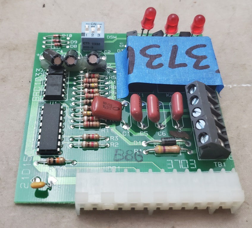 Trane Zettler Zone/Bypass Control Card Zzcardal010 21D150561G01 BRD1033 115056