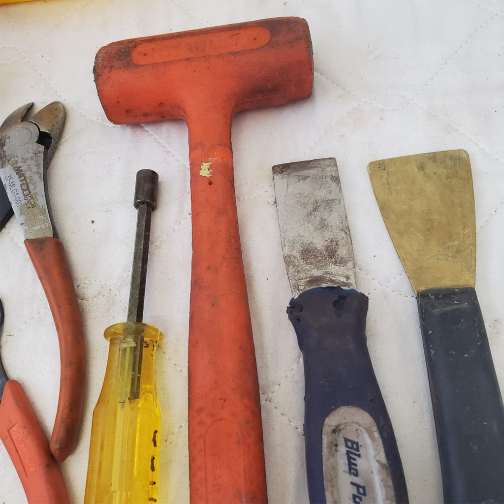 Lot of Assorted Wooden Hammer, Pilers, Various Drivers & other Hand Tools LOT 17