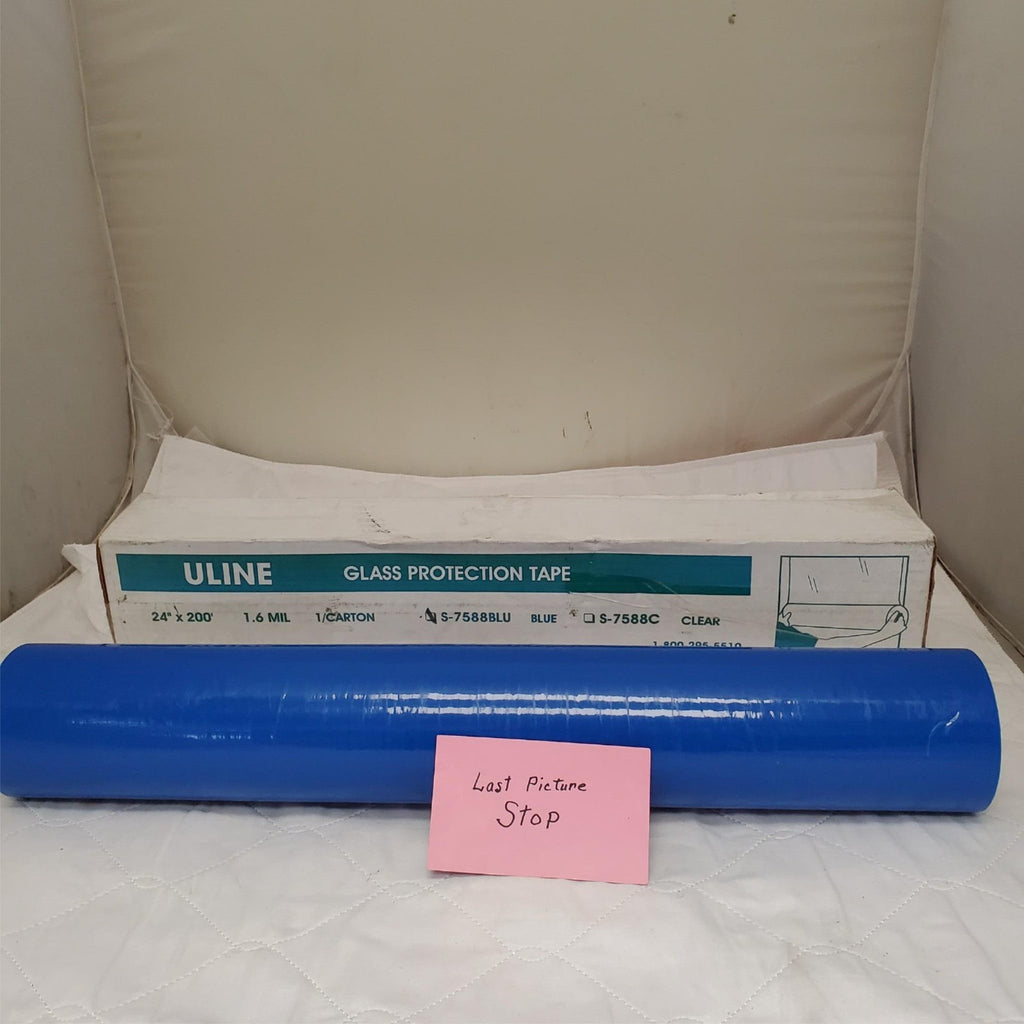 Uline 24" x 200' Blue Glass Protection Tape LOT-978