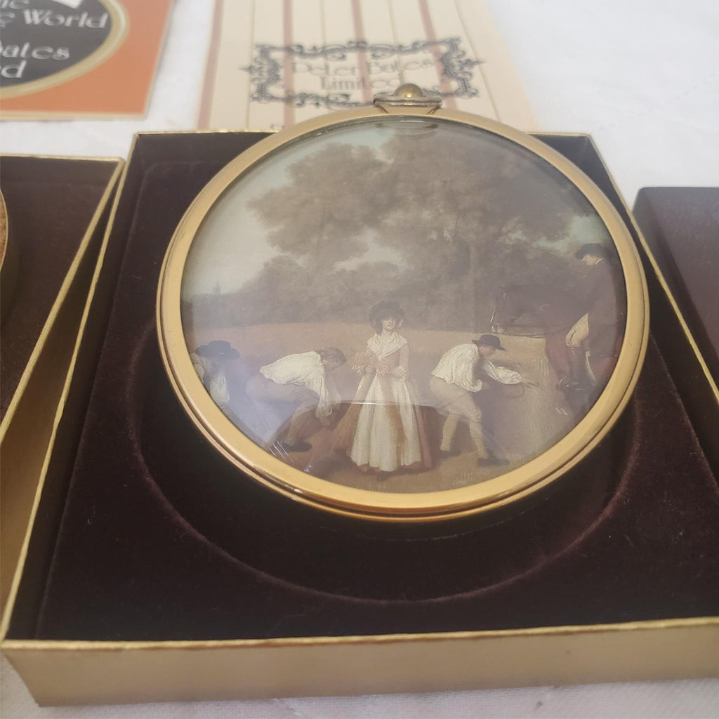Lot of Assorted Wedgwood Queensware Plates & Miniature World of Peter Bates Post