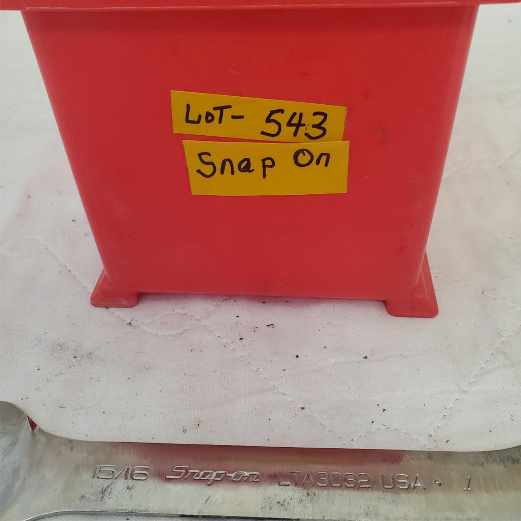 Lot of 7 Snap-On Standard 4-Way Angle Open End Wrench LOT 543