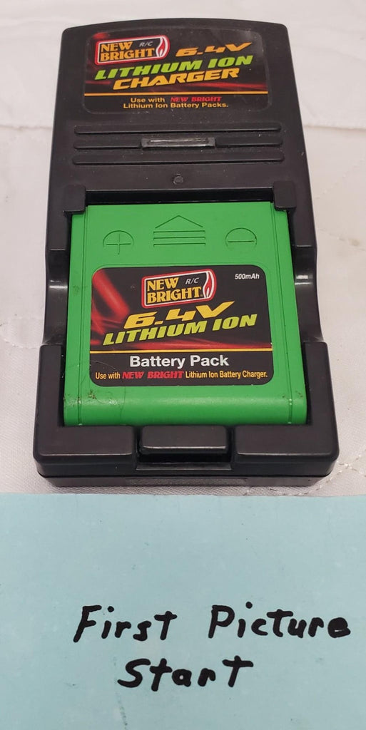 New Bright A587500493 Rechargeable 6.4v Lithium Ion battery Pack Charger
