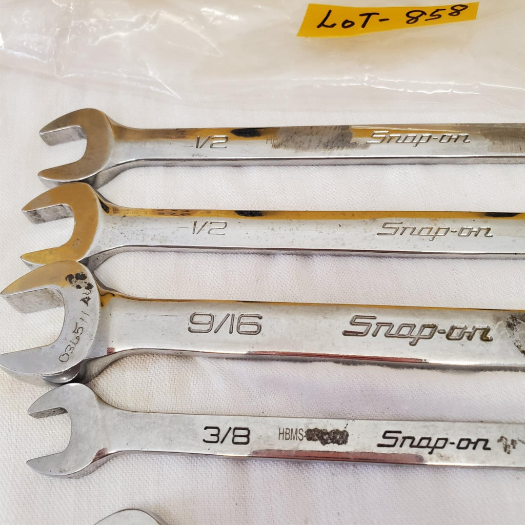 Lot of 5 Snap-On Combination Wrench Set LOT-858